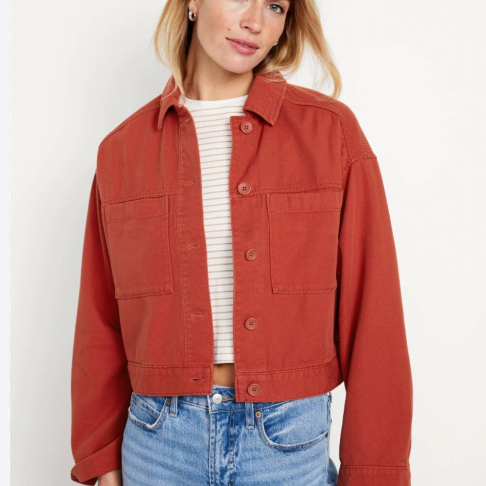 Old Navy Crop Utility Jacket